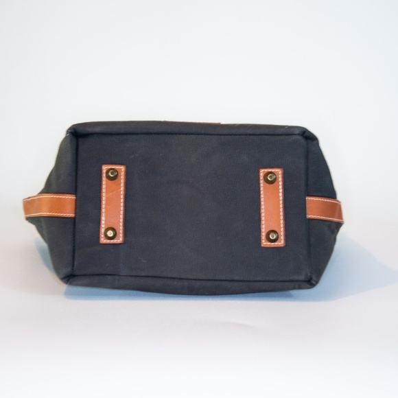 Canvas Leather Genuine Leather Handbag Vintage - Picture 6 of 6